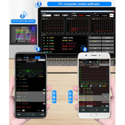 DC 0-1000V 0-30A Volt Ampere Power kWh Energy Meter dengan Bluetooth
